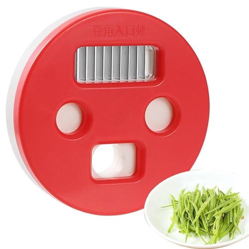 Bean - Taglierina manuale per verdure e fagiolini, 8 × 8 × 1,8 cm, multifunzione per fagiolini, fagiolini e fagioli olandesi