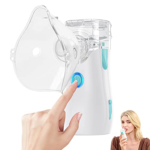 AKSOVIA Mini Portable Nebulizer Machine for Adults and Kids -Mist Adjustable Steam Inhaler-Compressor Nebulizer Produced in Aseptic Factory