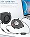 GDSTIME 2-Pack 75mm x 15mm USB Blower Fan with 3 Speed Control, DC 5V Brushless Turbo Cooling Fan for Helmet Laptop 3D Printer
