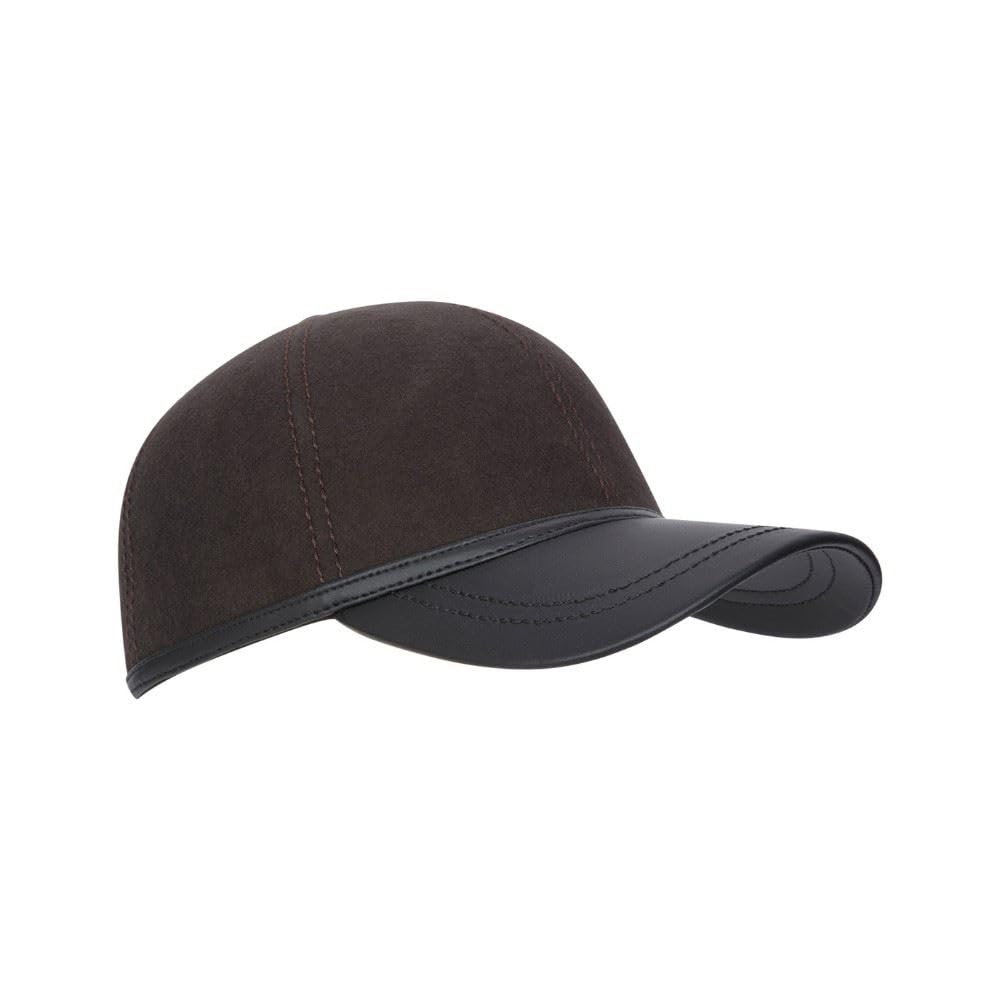 Walker And Hawkes Unisex Brown - Wool Felt Bolton Baseball Cap - One-Size