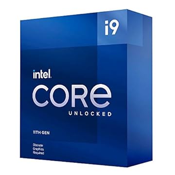 Intel® Processador Core™ i9-11900KF Desktop 8 núcleos até 5,3 GHz LGA1200 desbloqueado (Intel® série 500 e chipset selecionado série 400) 125W
