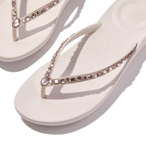 Image of FitFlop Iqushion Multi-Crystal Ergonomic Flip-Flops