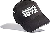 Geburtstagsgeschenk für Männer: Original 1972 - Cap zum 50. Geburtstag - Jahrgang 1972 - Kappe Geburtstag Papa Hut Baseball Cap Herren (One Size)