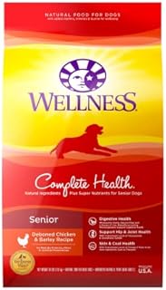 Wellness Natural Pet Food Super5Mix Dry Dog Food, Just for Seniors Recipe, 30-Pound Bag