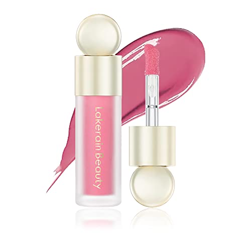 Prreal Liquid Blush, Velvet Cream Blush Face Makeup, Matte Soft Liquid Blusher for Cheek, Long-lasting and Waterproof, Dewy Finish Cheek Tint Blush to Create Natural-looking Flush, Peach Pink