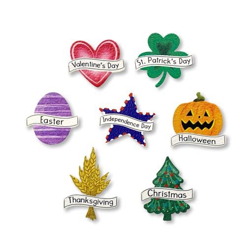 Set de 7 imanes decorativos Roeda con frases icónicas miniatura 1