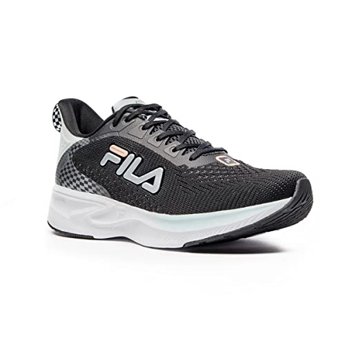 Tênis Fila Racer One, Feminino Preto/Azul Claro/Prata 36