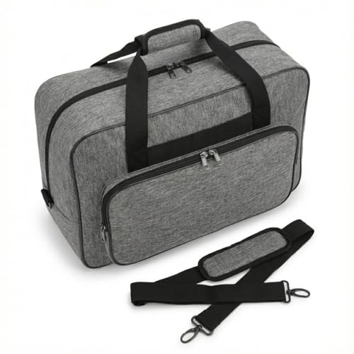 WAHEWUD Bolsa de Almacenamiento para Máquina de Coser, Estuche de Transporte Portátil, Múltiples Bolsillos, Funda para Varilla, Correa para El Hombro, Máquina de Coser Bolso Viajar