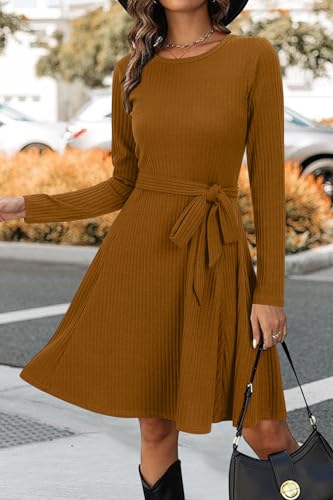 Image of Newshows Women's Sweater Pockets Fall Winter Teacher Work Casual Dress