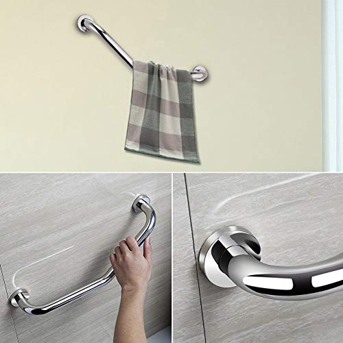 FChome 17.3 inch Bathroom Grab Bar，Bathtub Arm Safe-Grip Bar Stainless Steel Shower Handle Wall Mount Handicap Grab Bars - Thumbnail 2