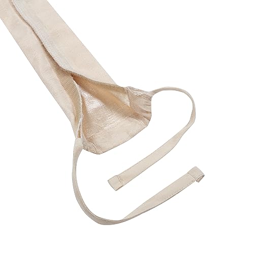 Image of Aspen Creative 15010-11A, 4' Cornsilk Faux Silk Fabric Cord & Chain Cover, Easy to Install for Lighting Fixture, Cable Management, Lamp Wire Cover