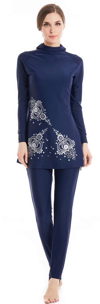 Nouveau Maillots de Bain Musulman Femmes Filles Manche Modeste Maillot de Bain Burkini Dame Couverture complète Garde Surfant Costume