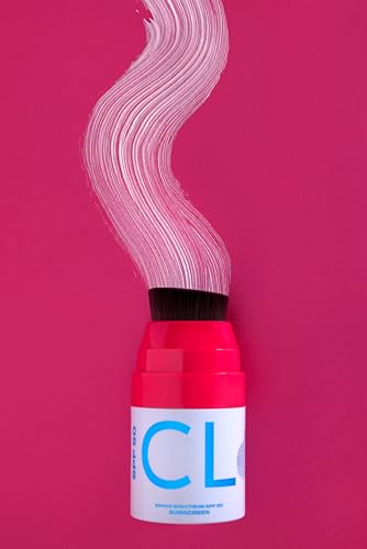 CLOUD Brush on Mineral Sunscreen Lotion - SPF 50 - No-Mess Applicator for Kids, Babies & Family - Reef Safe, Non-Nano Zinc Oxide, No Messy Hands, Blends Clear, Fragrance Free, Moisturizing.