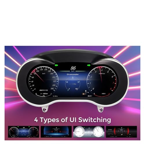 Adiós a las agujas analógicas con el tablero digital LCD de 12,3'' para Benz C GLC 2015-2018 2