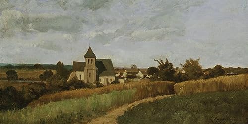 Tableau un village au temps des moissons pour créer un cocon rétro dans votre chambre