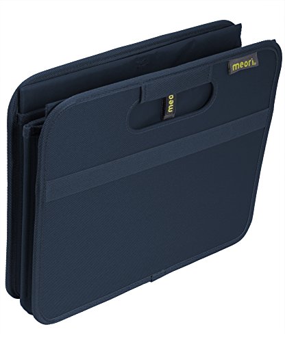 Meori Large Trunk Organizer For Groceries Collapsible Marine Blue Storage Car Suv 2 Compartments Picnic Road Trip Sports Gear #TOP2