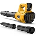 Cordless Leaf Blower for Dewalt 20V Max Battery Powered(No Battery) with 6 Speed Modes, 500CFM/150MPH Brushless Handheld Electric Leaf Blower for Lawn Care, Patio, Yard, Dust & Snow Blowing