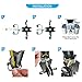 Q'mark Farm Electric Fence T-Post Gate Handle Anchors Double Hook T-Post 2-Rings T-Post Insulators (5), Black