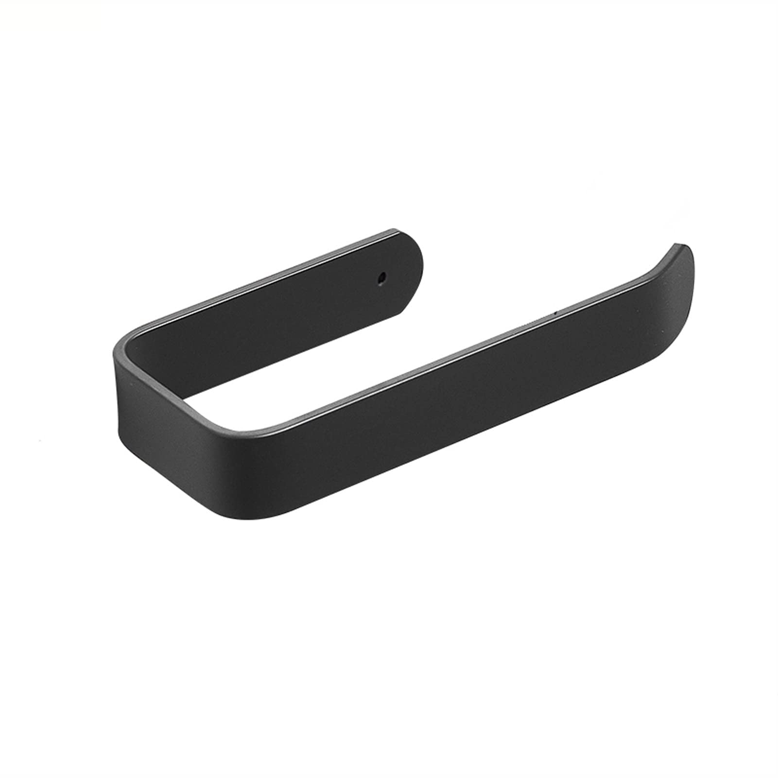 Soporte de papel negro anti-gota para un baño moderno y organizado sin humedad