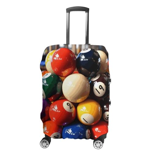 Color Billiards Luggage Covers Tsa Approved Suitcase Cover Elastic Washable Luggage Sleeve Carry on Cover Protector Anti-Scratch Suitcase Protector Fits 19-30 Inch Case(M)