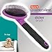Hartz Groomer's Best Deshedding Slicker Dog Brush, Black/Violet, Dogs
