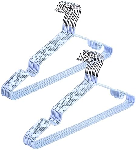 Rainberg 50 Pack Premium Rubber Coated Metal Hangers, Heavy Duty, Space ...