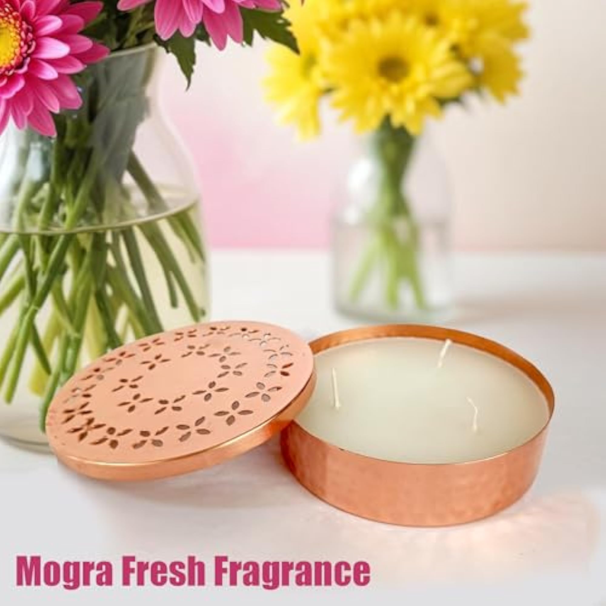 Laser Cut Designer-Mogra Scented Candle-500gms