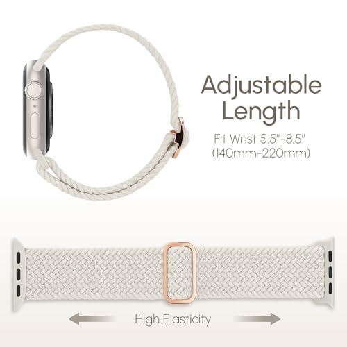 Braided Stretchy Nylon Band Compatible for Apple Watch Bands Women Men by Osochic - Used condition - Image 6