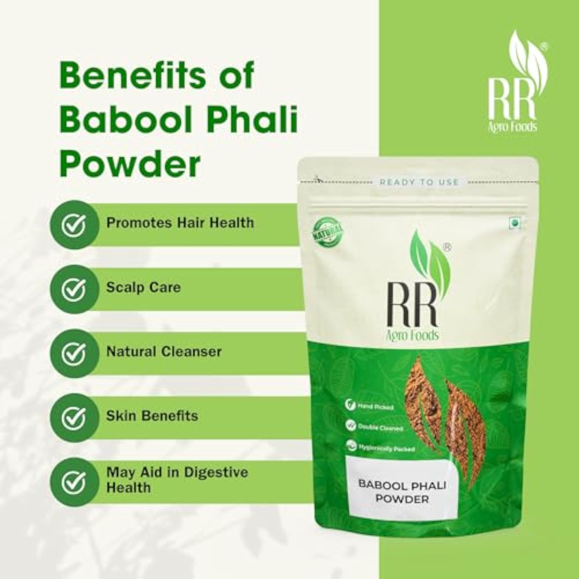 RR AGRO FOODS Babool Phali Powder - 400 GM