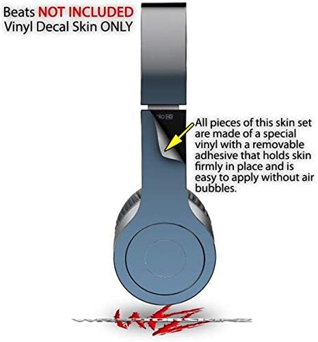 Skin Decal Wrap Works with Original Beats Solo HD Headphones Smooth Fades Blue Dust Black Skin Only (Headphones NOT Included)