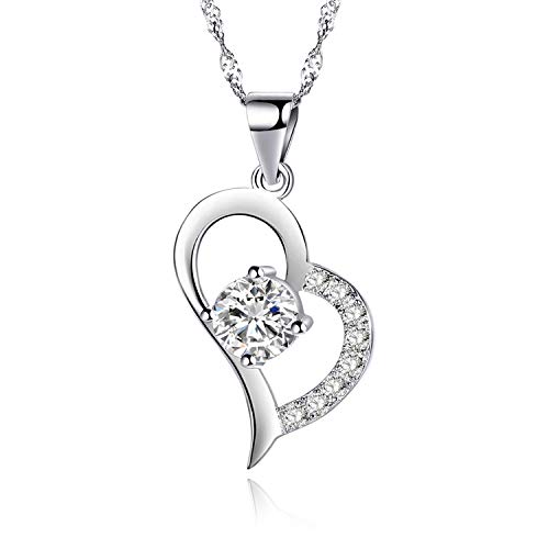 You Are the Only One in My Heart Sterling Silver Pendant Necklace