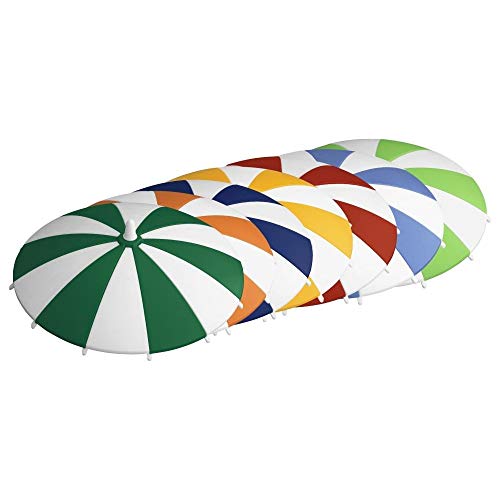 homeXpert 3065170706 Glasabdeckung Trinkglas-Deckel Schirmchen, Ø 11,5 cm (Farbe zufällig), Stück:6 Stück