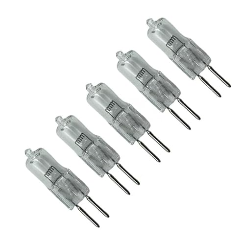 UGEFKMQ G5.3 50W 12V Lampadine Alogene A Capsula GU5.3 Base Bi-Pin Dimmerabili Bianco Caldo 2700K,35 W,5 Pezzi
