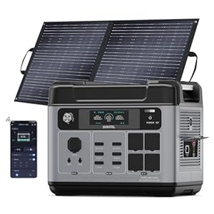 OUKITEL 3200W Solargenerator mit 200W Solarpanel, 2048Wh Tragbare Powerstation, LiFePO4 Akku, 0–80% in 45 Min.Laden, USV, APP, Portable Power Station für Camping, Wohnmobile, Notstrom, P2001E Pro