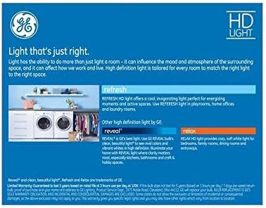 GE Refresh 60-Watt EQ G25 Daylight Dimmable Globe Bulb Light Bulb (2-Pack)