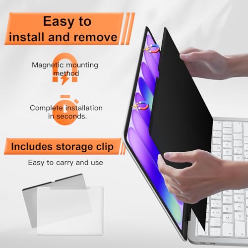Image of Magnetic Privacy Screen for MacBook Neo 13 Inch A18 Pro 2026, Matte Removable Anti Glare Blue Light Filter