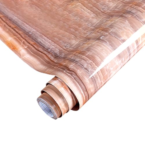 LKXHarleya Adhesivo de Pared con Pintura horneada de mármol, Adhesivo a Prueba de Aceite para Cocina, Papel Tapiz Autoadhesivo para renovación de Muebles y encimeras