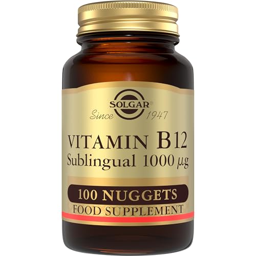 Solgar Vitamin B12 Sublingual Chewable Nuggets - Food Supplement Pack of 100 - Supports Energy Metabolism - Vegan