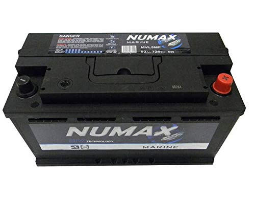 Numax - Batterie de démarrage Loisirs/Camping-cars Numax Marine L5 MVL5MF 12V 92Ah / 720A