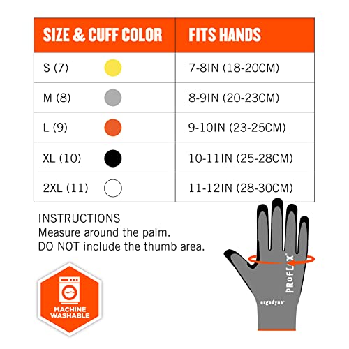 Ergodyne Unisex Adult Ansi A7 Nitrile Coated Cr Gloves, Gray, Large Us #TOP5