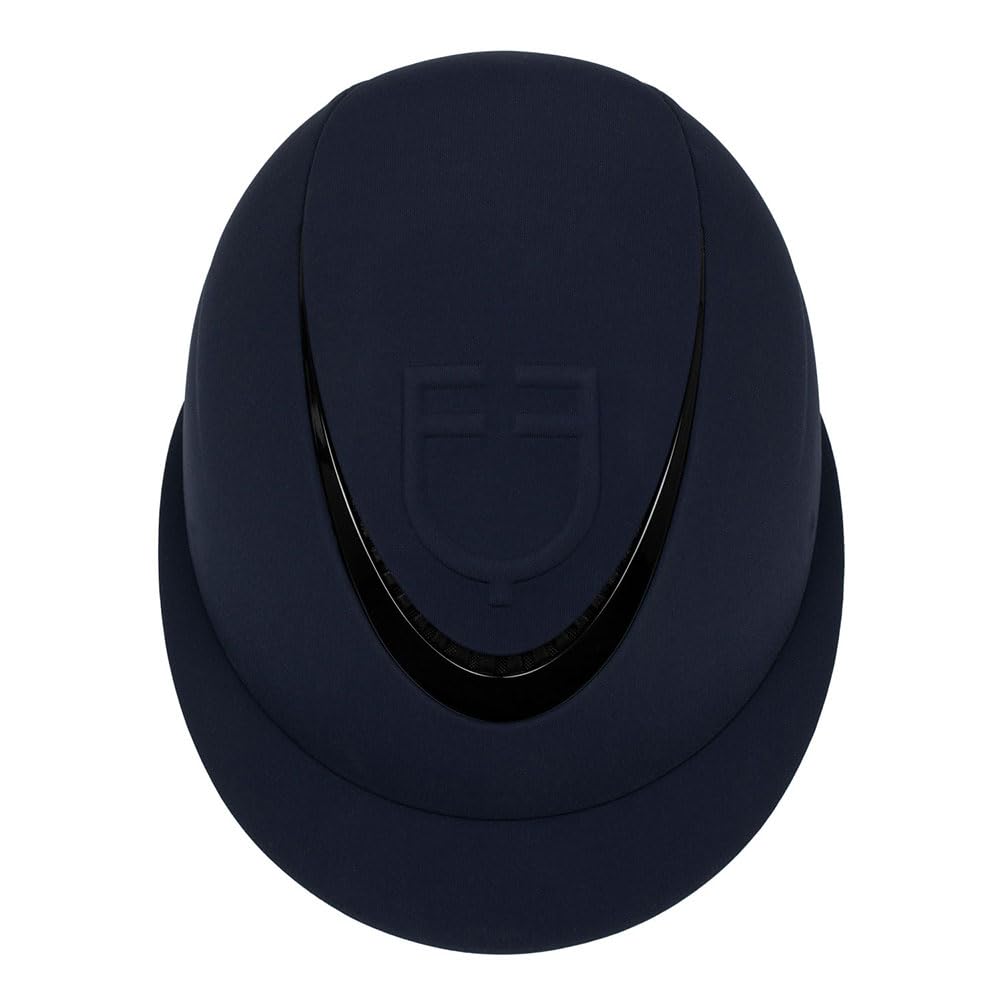 Cap donna con visiera larga e logo embossed NAVY
