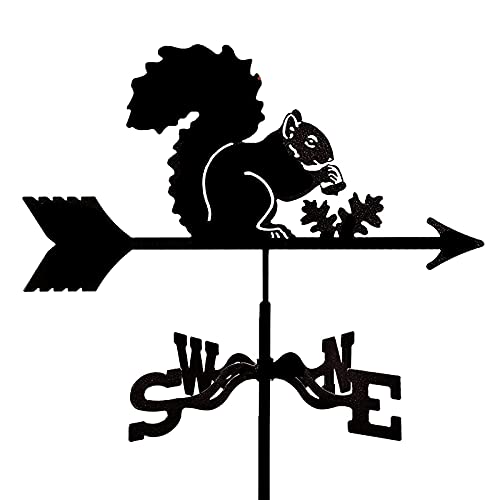 Girouette écureuil artisanat décoratif pour maison et scène de ferme