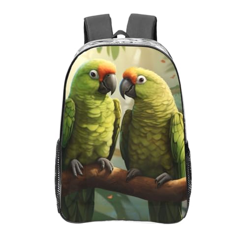Sac à dos perroquet transparent léger étudiant école travail
