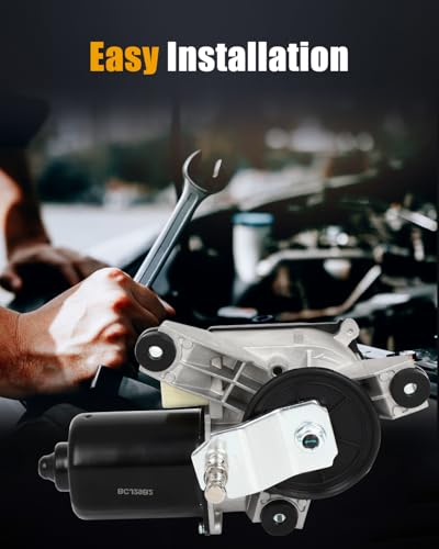 Image of ROADFAR Front Windshield Wiper Motor for GMC for C1500 2500 1500 1988-1990 | For Chevrolet For C1500 C2500 C3500 1988-1990|For K1500|For GMC For K1500 K25001988-1990|Replace 22100490|40186|5 Pins