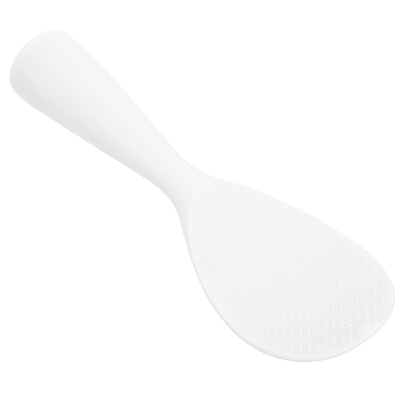 OUNONA Silicone Rice Spoon with Handle Nonstick Heat Resistant Rice Spatula for Serving Stirring Cooking Stand Up Design for Convenient Kitchen Use