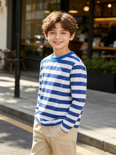 Image of Magic Park 6M-14Y Kid Striped T-Shirt Boys Cotton Tee Basic Top