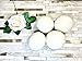 Wool Dryer Balls 6-Pack, XL Size, 100% New Zealand Wool, Reusable and Handmade. Natural Fabric Softener, Reduce Wrinkles and Decrease Drying Time (White)