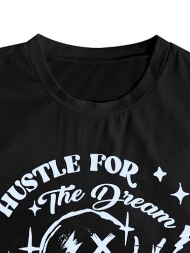 Image of BEAUDRM Women's Graphic Tees Y2K Crop Top Slogan Print Crew Neck T-Shirt 2000s Shirt Summer Tops