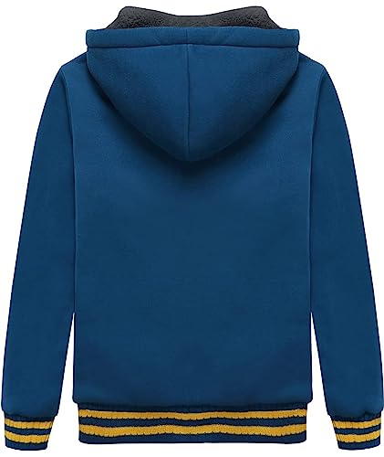 Image of SWISSWELL Unisex Boys Girls Fleece Hoodie Sherpa Lined Jacket Zip Up Hooded Sweatshirt Winter Outerwear for Kids