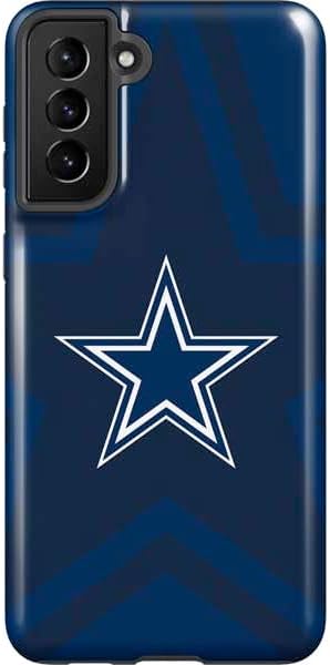 Skinit Pro Phone Case Compatible with Galaxy S21 FE - Officially Licensed NFL Dallas Cowboys Distressed Design